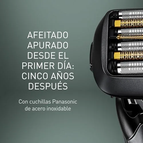 Panasonic ▫️ Série 900+ ES-LS9A Máquina de barbear elétrica de 6 lâminas para barbear a seco e a húmido para homem, com sensor sensível à barba, limpeza automática e sistema de carregamento 2