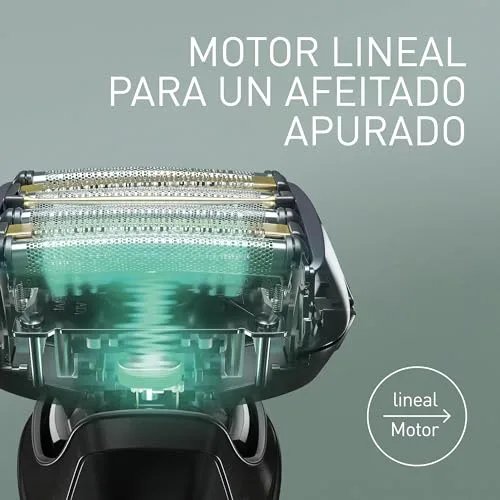 Panasonic ▫️ Série 900+ ES-LS9A Máquina de barbear elétrica de 6 lâminas para barbear a seco e a húmido para homem, com sensor sensível à barba, limpeza automática e sistema de carregamento 5