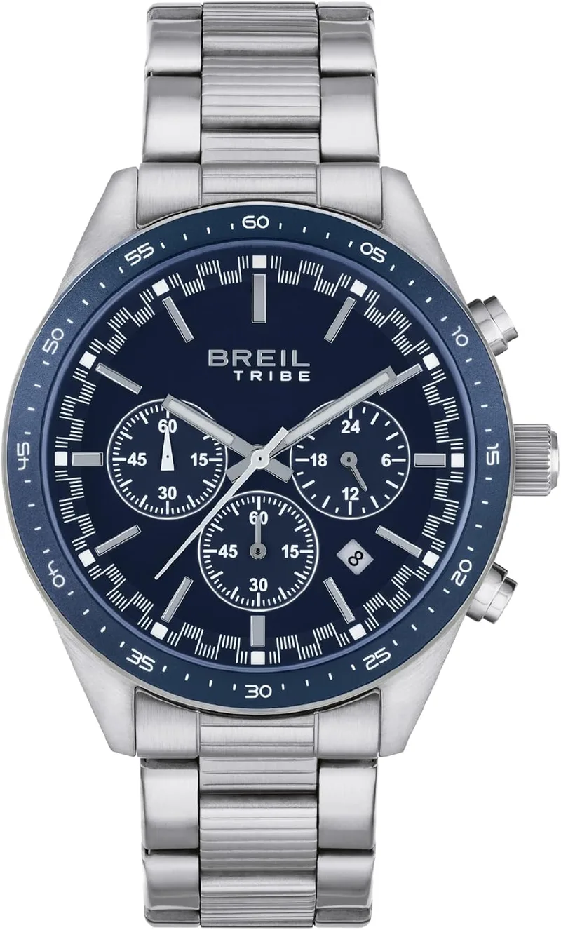 BREIL ▫️ Relógio para homem, bracelete em aço, caixa de 42 cm