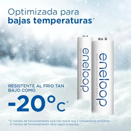 eneloop ▫️ Pilhas recarregáveis AAA (embalagem de 8) - 800 mAh NiMH 6