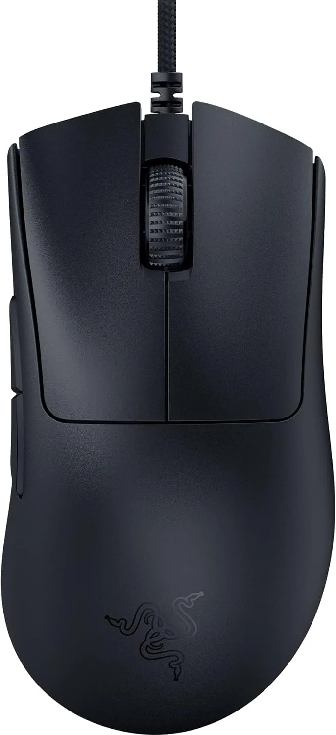 Razer ▫️ DeathAdder V3 - Rato ergonómico para desportos eletrónicos (design leve de 59 g, sensor ótico de 30K, interruptores óticos Gen-3, tecnologia Hyperpolling de 8000 Hz) Preto