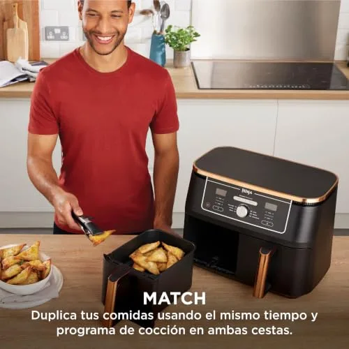 Ninja ▫️ Foodi MAX, Fritadeira de Ar Quente 6 em 1 com Compartimento Duplo, 9,6 L 5