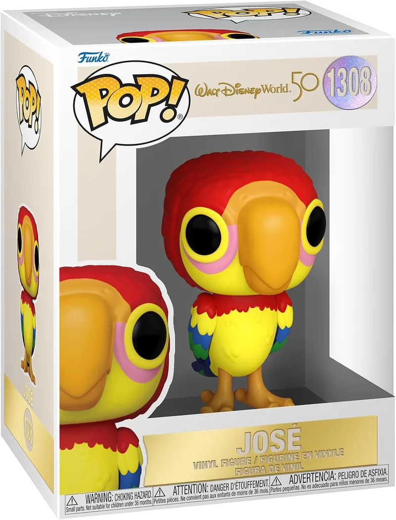 Funko ▫️ Pop! Disney: WDW 50th - Space Mountain - Parrot Jose - Disney World 50th Anniversary - Figura de Vinil Colecionável - Ideia para Prenda - Mercadoria Oficial - Brinquedos para Crianças e Adultos