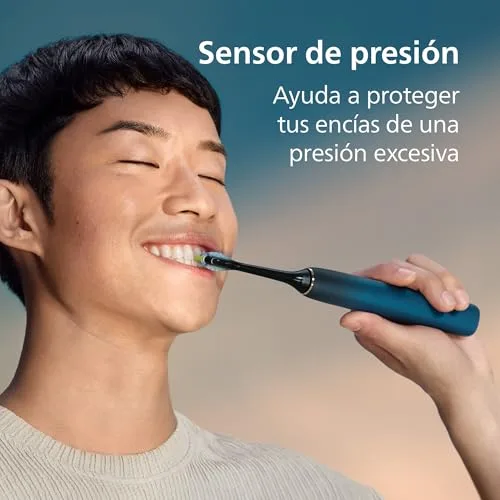 PHILIPS ▫️ Sonicare DiamondClean 9000, escova de dentes elétrica, edição especial, escova de dentes sónica com aplicação, sensor de pressão, base de carregamento, cor aguamarina, modelo HX9911/89 5