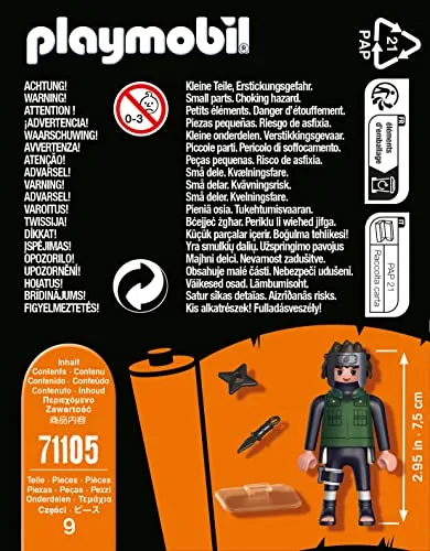 PLAYMOBIL ▫️ Naruto Shippuden 71105 Yamato com Casaco Verde, máscara com protetor de bochechas, Conjunto Criativo para Fãs de Anime com Detalhes e Extras autênticos, 9 peças, a partir dos 5 anos 4