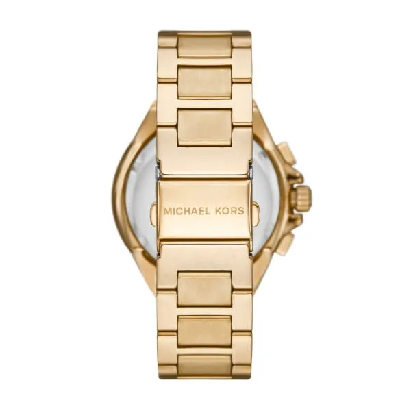Michael Kors ▫️ Relógio Camille para mulher, movimento cronógrafo de quartzo de 43 mm com bracelete em aço inoxidável 4