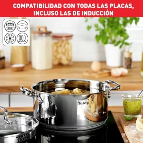 Tefal ▫️ Duetto On - Conjunto de 3 peças + 3 acessórios, aço inoxidável 4
