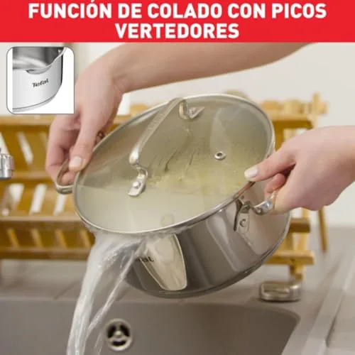 Tefal ▫️ Duetto On - Conjunto de 3 peças + 3 acessórios, aço inoxidável 6