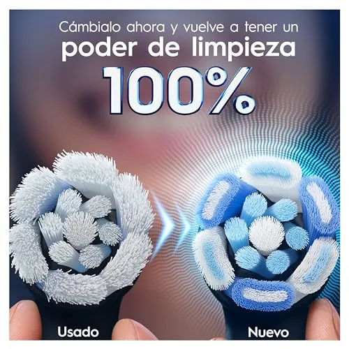 Oral-B ▫️ iO Ultimate Clean Cabeças de escova de substituição originais, pretas, embalagem de 8 6