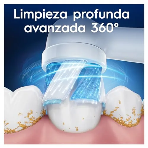 Oral-B ▫️ Série iO Ultimate Clean - Cabeças de substituição originais, embalagem de 8 cabeças de substituição brancas para escovas de dentes elétricas iO, remoção profunda da placa bacteriana 3
