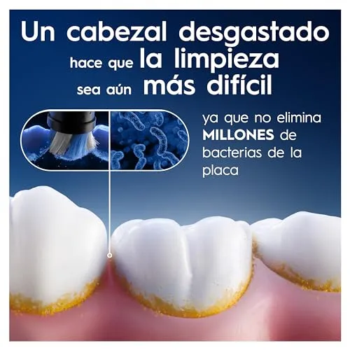 Oral-B ▫️ Série iO Ultimate Clean - Cabeças de substituição originais, embalagem de 8 cabeças de substituição brancas para escovas de dentes elétricas iO, remoção profunda da placa bacteriana 5