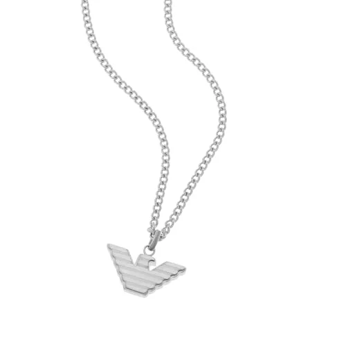 Emporio Armani ▫️ Colar com pendente para homem em aço inoxidável com fecho tipo lagosta 4