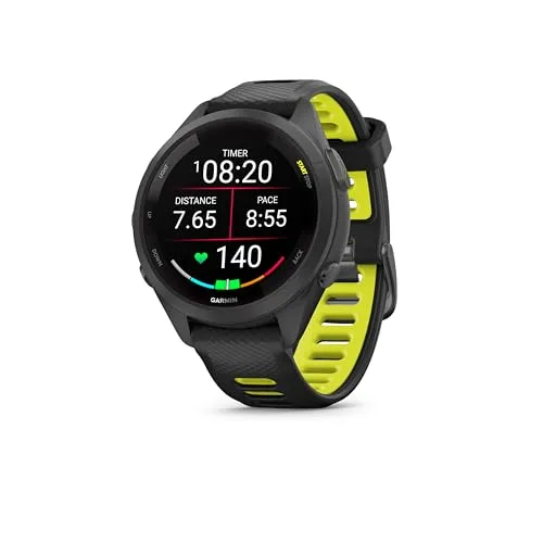 Garmin ▫️ Forerunner 265S, Relógio Inteligente com GPS, Preto 2