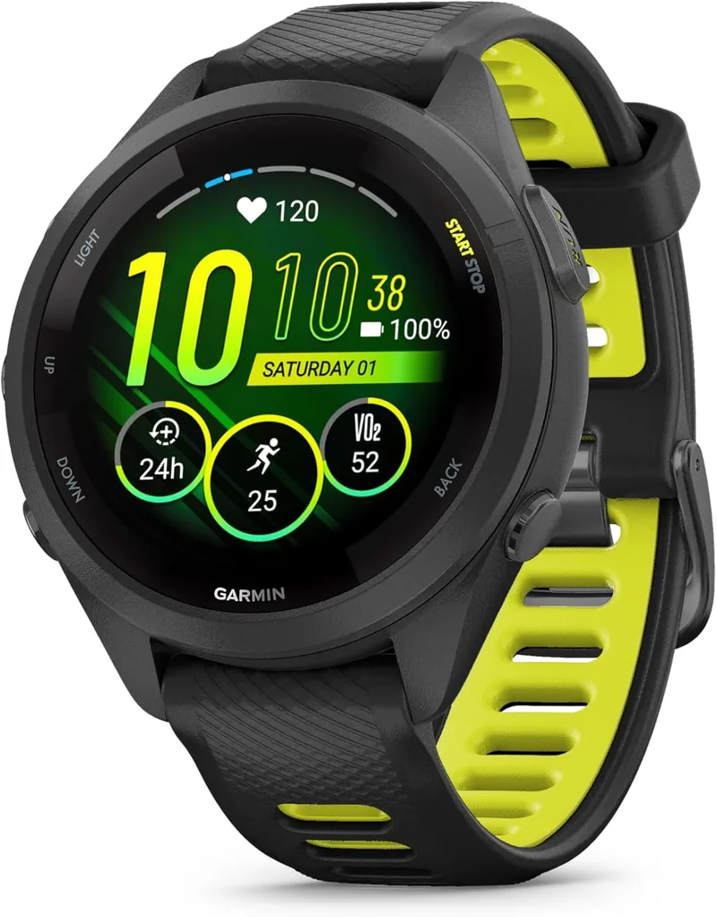 Garmin ▫️ Forerunner 265S, Relógio Inteligente com GPS, Preto