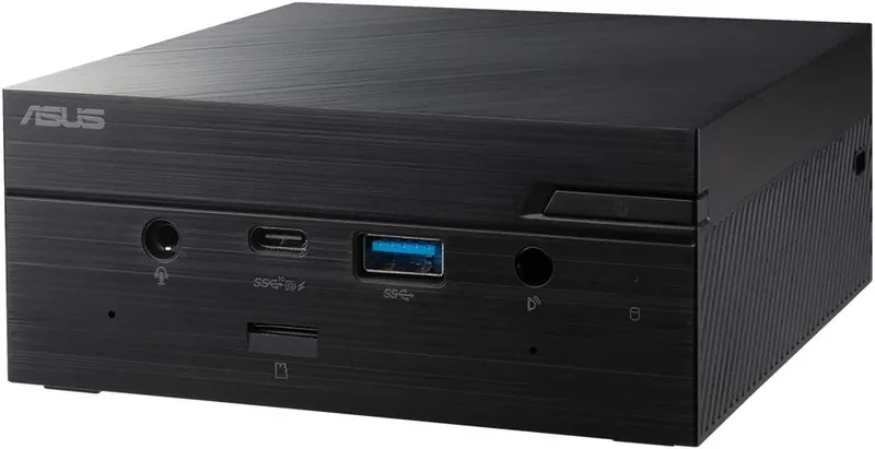 ASUS ▫️ Mini PC PN50-B5329ZDE1 - Mini-computador de secretária (AMD Ryzen 5 4500U, 8 GB de RAM DDR4, SSD M.2 de 256 GB, placa gráfica Radeon Vega, Windows 10 Pro) Preto