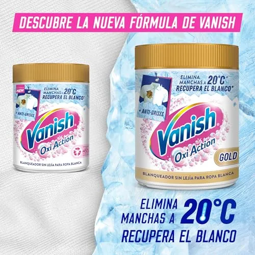 Vanish ▫️ Oxi Advance - Removedor de manchas multifuncional e branqueador para roupa branca, em pó, sem lixívia, 1,2 kg 3