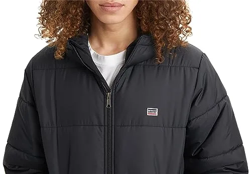 Levi's ▫️ TELEGRAPH HOOD SHRT JKT, Casaco Curto com Capuz TELEGRAPH para homem, PRETO, L - 3