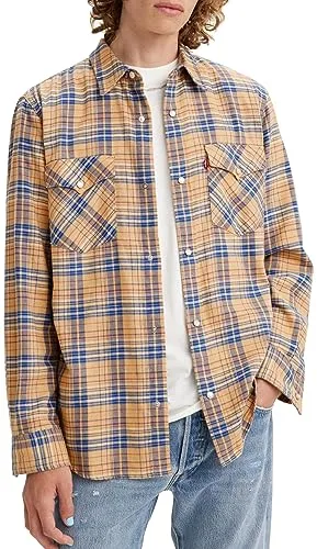 Levi's ▫️ Camisa Relaxed Fit Western para homem 5