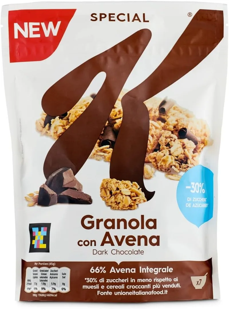Kellogg's Special K ▫️ Granola Special K da Kellogg's com aveia e chocolate preto, 320 g