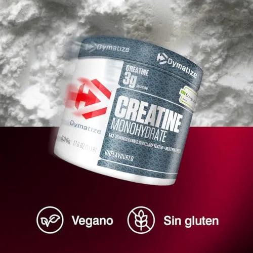 Dymatize ▫️ Creatina Monohidratada em Pó Sem Sabor 500 g - 100% Creatina Creapure - Aminoácidos - Creatina 4
