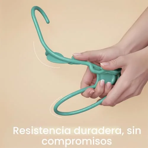 Utopia Home ▫️ Conjunto de 50 cabides de plástico que poupam espaço, resistentes e com ranhuras para os ombros, Água 4