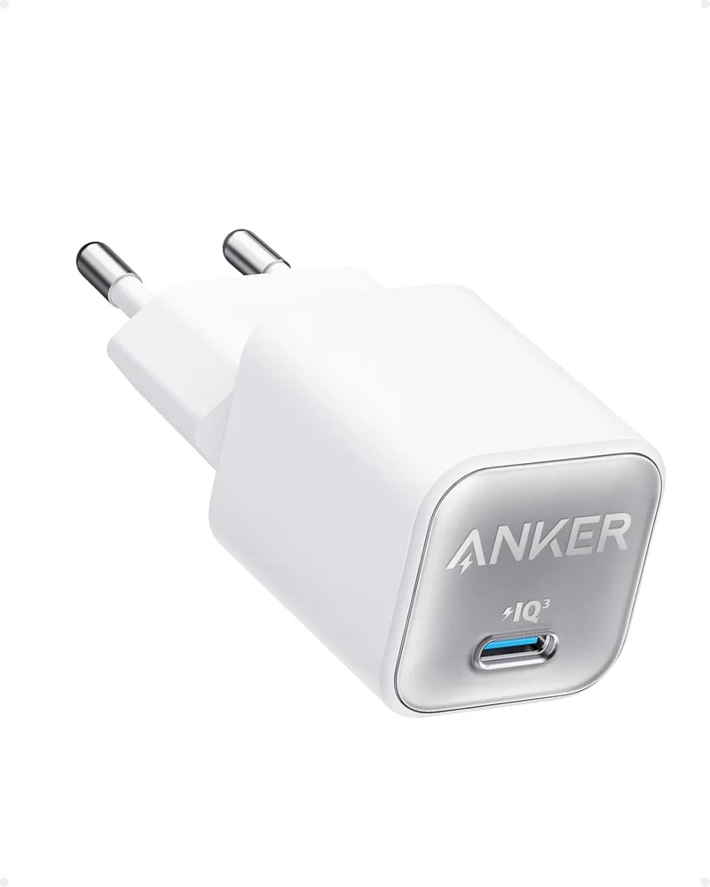 Anker ▫️ Carregador 511 Nano 3 para iPhone com carregamento rápido USB-C de 30 W, GAN | PIQ 3.0 PPS, para iPhone 17, 17 Pro Max, Air, 16, 15, 14, 13, 12, Samsung e iPad