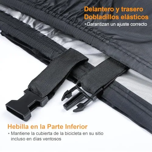 Faireach ▫️ Capa impermeável para bicicleta para uso exterior, proteção contra raios UV, chuva, neve e poeira, 210D Oxford 4