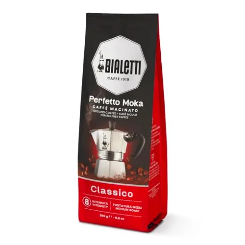 Bialetti ▫️ Cafeteira alumínio, 6 chávenas + Perfetto Moka, cinzento, preto 3