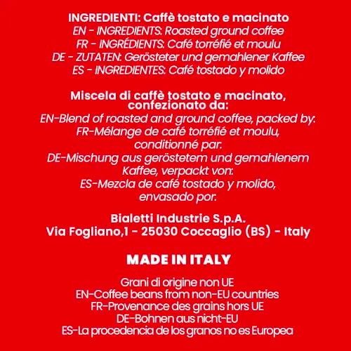 Bialetti ▫️ Cafeteira alumínio, 6 chávenas + Perfetto Moka, cinzento, preto 6