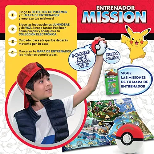 Borras ▫️ Jogo de Mesa Interativo «Pokémon Mission»: Torna-te num Treinador de Pokémon e apanha-os a todos. Jogo de Treinador: Aprende curiosidades divertidas sobre os teus Pokémon favoritos (19442) 3