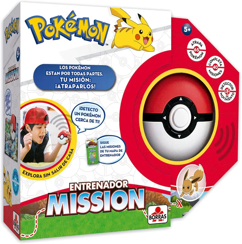 Borras ▫️ Jogo de Mesa Interativo «Pokémon Mission»: Torna-te num Treinador de Pokémon e apanha-os a todos. Jogo de Treinador: Aprende curiosidades divertidas sobre os teus Pokémon favoritos (19442)