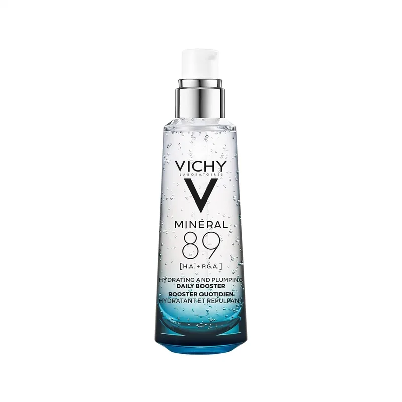 VICHY ▫️ Sérum Concentrado e Fortificante, com efeito hidratante, reparador e fortalecedor, com ácido hialurónico e água vulcânica, fórmula única, Minéral 89, 75 ml