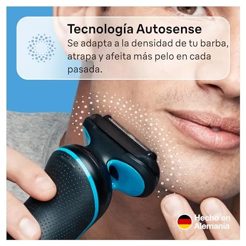 Braun ▫️ Series 5 Máquina de barbear elétrica para homem, 51-B1000s, azul 4