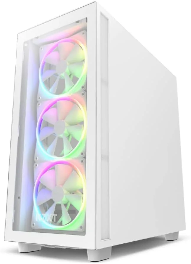 NZXT ▫️ Ventiladores F120 RGB - RF-R12TF-W1 - Personalização avançada da iluminação - Arrefecimento silencioso - Conjunto de três (ventilador e controlador INCLUÍDOS) - Ventilador de 120 mm - Branco 6
