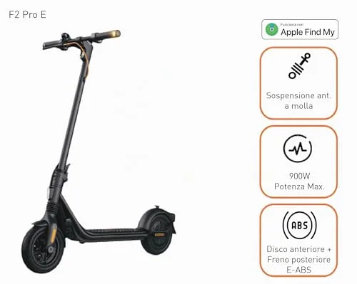 Segway-Ninebot ▫️ Patinete elétrico, Modelo F2 Pro E para adultos, velocidade máxima de 25 km/h, autonomia de 55 km, pisca-pisca, suspensão dianteira 2