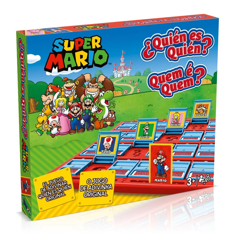 Winning Moves Guess Who Super Mario Board Game Who's Who - Ideal para crianças a partir dos 3 anos, este jogo para 2 jogadores traz as suas personagens favoritas do Super Mario.