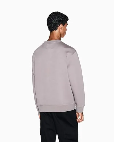 Armani Exchange ▫️ Icon Project, logótipo bordado, camisola de gola redonda para homem 5