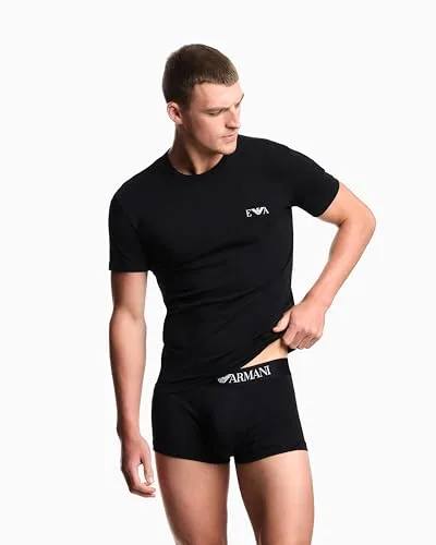 Emporio Armani ▫️ Conjunto de 2 T-shirts de gola redonda para homem (Conjunto de 2) 3