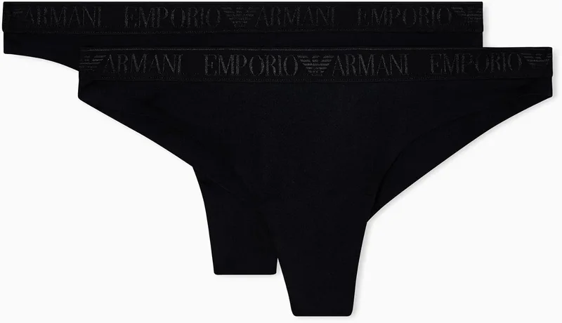 Emporio Armani ▫️ Conjunto de 2 Cuecas Brasileiras para Mulher (Conjunto de 2)