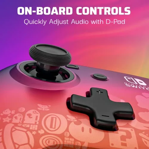 PDP ▫️ Comando com fio Switch Rematch STAR SPECTRUM com licença oficial da Nintendo - Botões, joysticks, gatilhos e alavancas personalizáveis - Comandos ergonómicos 4