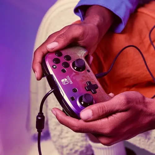 PDP ▫️ Comando com fio Switch Rematch STAR SPECTRUM com licença oficial da Nintendo - Botões, joysticks, gatilhos e alavancas personalizáveis - Comandos ergonómicos 7