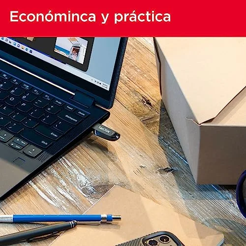 SanDisk ▫️ 128 GB Ultra Curve - Pen USB 3.2, até 100 MB/s, cor preta 4