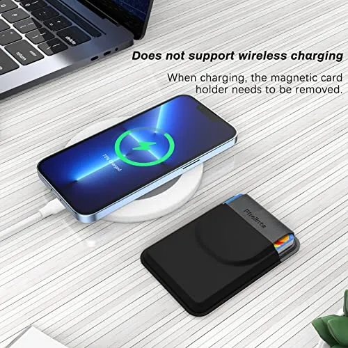 Phelinta ▫️ Carteira Magnética Compatível com MagSafe Wallet para iPhone 18 Pro Max/18 Pro/17/Air/16/15/14/13/12, Carteiras Magnéticas para Cartões de Crédito, Com Capacidade para 5 Cartões 7