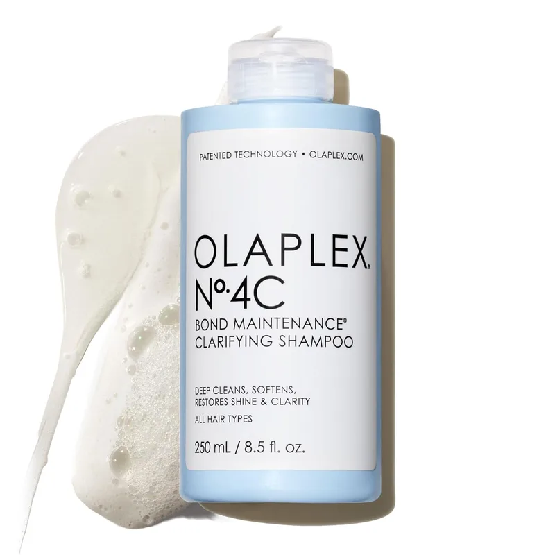 OLAPLEX ▫️ No. 4C Bond Maintenance™ Champô de Limpeza Profunda Clarificante | Remove as impurezas e os resíduos que causam danos | Ajuda a restaurar a vivacidade da cor | Para cabelos crespos, encaracolados, lisos e ondulados, 8,5 fl oz