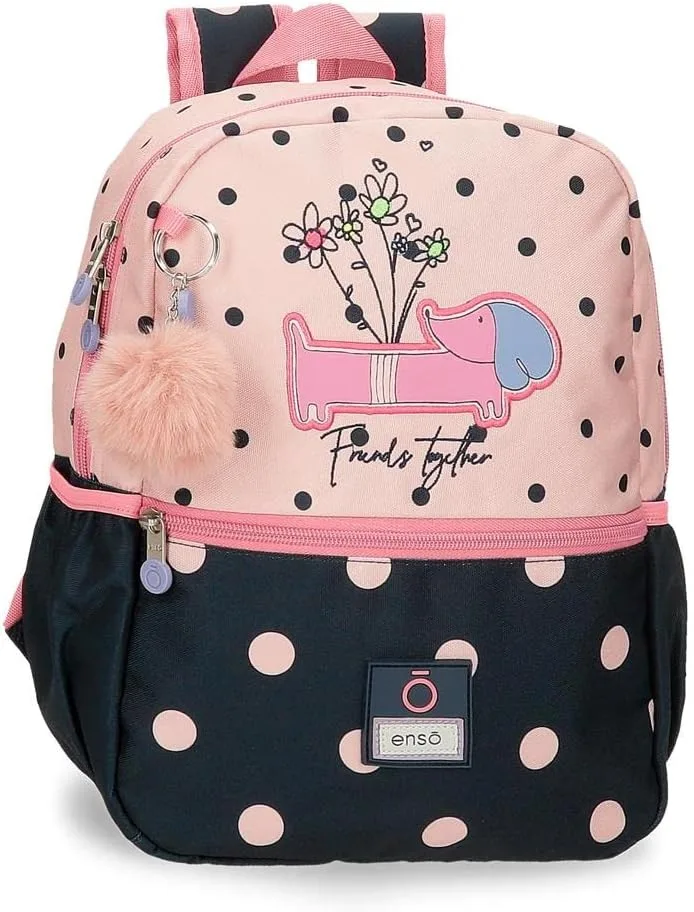 Enso ▫️ Mochila Pré-escolar Friends Together, Rosa