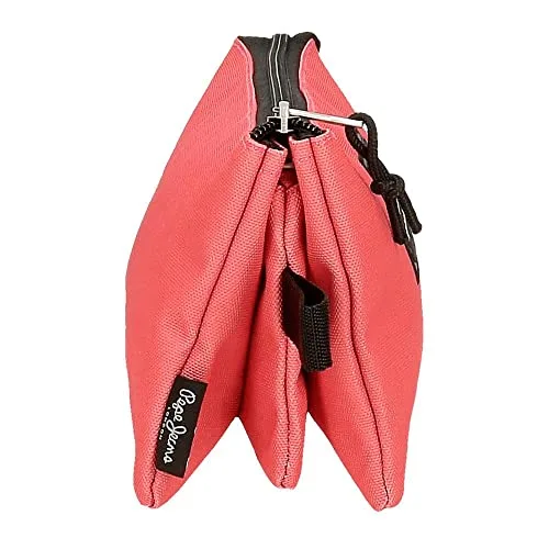 Pepe Jeans ▫️ Aris - Estojo triplo 22x12x5 cm, fabricado em poliéster, com dimensões adequadas para mochila e mala grande, da Joumma Bags 2