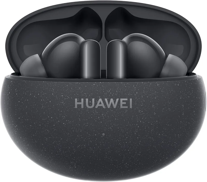 HUAWEI ▫️ Auscultadores sem fios FreeBuds 5i, iOS, Android e Windows, Bluetooth 5.2, controlo deslizante, áudio de alta resolução, 3 modos ANC, 28 horas de autonomia da bateria, IP54, ligação dupla, preto