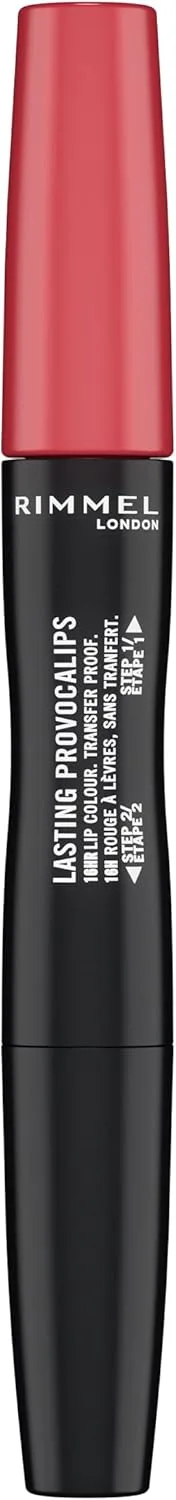 Rimmel London ▫️ Rimmel, Lasting Provocalips, Batom de longa duração, 730 Make a mauve, Passo 1: 2,3 mL, Passo 2: 1,6 g