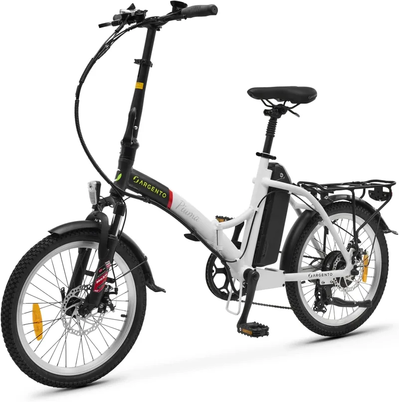 Argento ▫️ Piuma, Bicicleta eléctrica, Dobrável, Motor 250W, Bateria 374WH, Pneus 20".