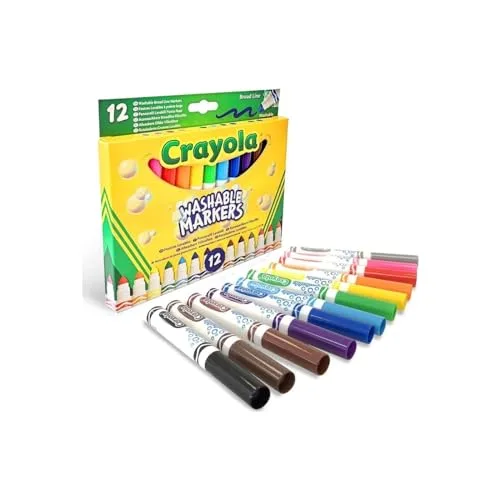 CRAYOLA ▫️ 12 canetas laváveis com ponta de fibra 2